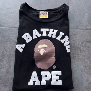 Bape Black and White Short Sleeve Tee